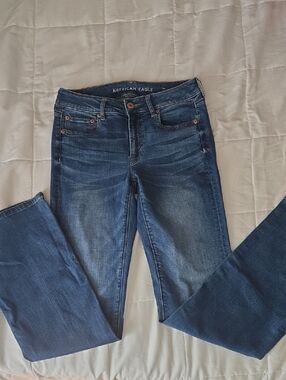 American Eagle Outfitters Skinny Kick Dark Blue Jeans